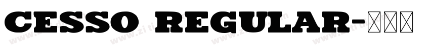 Cesso Regular字体转换